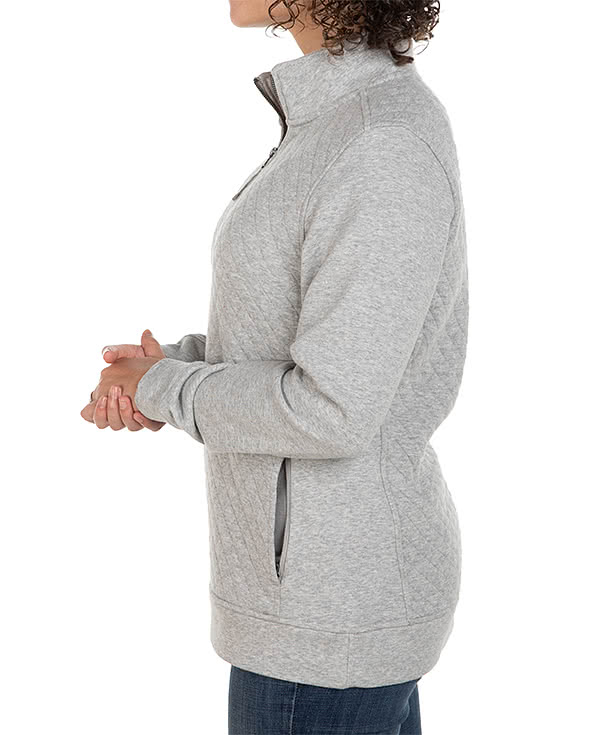 Charles River Women's Franconia Quilted Quarter Zip Sweatshirt