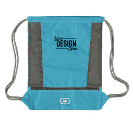 OGIO Pulse Drawstring Bag - Color: Turquoise / Grey