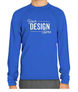 Wet Effect Youth Long Sleeve Rash Guard Shirt