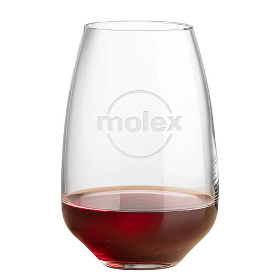 Laser Etched 15 oz. Oldham Stemless Wine Glass in Clear