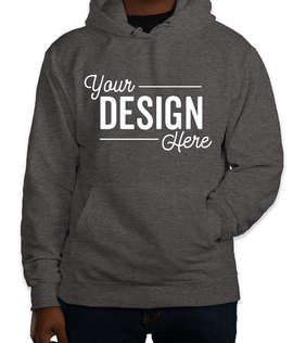 Port & Company Essential Pullover Hoodie - Color: Dark Heather Grey