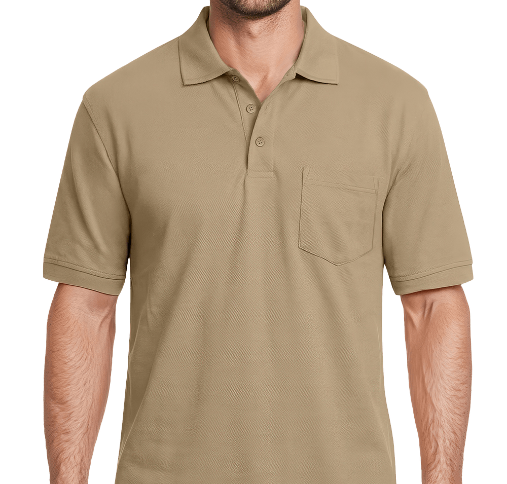 Blue Generation Soft Touch Easy Care Pocket Polo-default