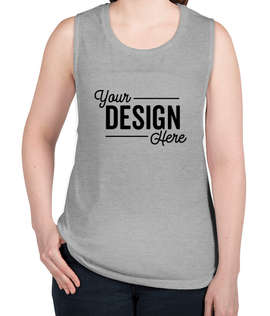 Bella + Canvas Women's Flowy Muscle Tank - Color: Athletic Heather
