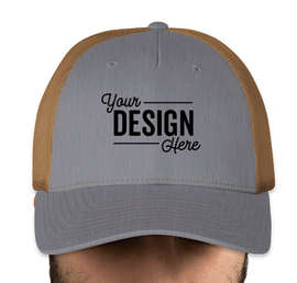 Canada - Richardson Five-Panel Snapback Trucker Hat - Color: Heather Grey / Amber Gold