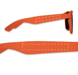 Solid Malibu Sunglasses - Color: Orange