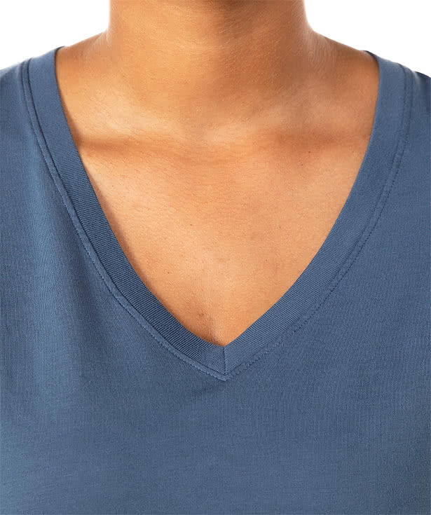 American Giant Women's USA-Made Classic 100% Cotton V-Neck T-shirt