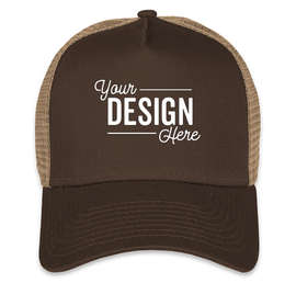New Era 9FORTY Snapback Trucker Hat - Color: Chocolate / Khaki