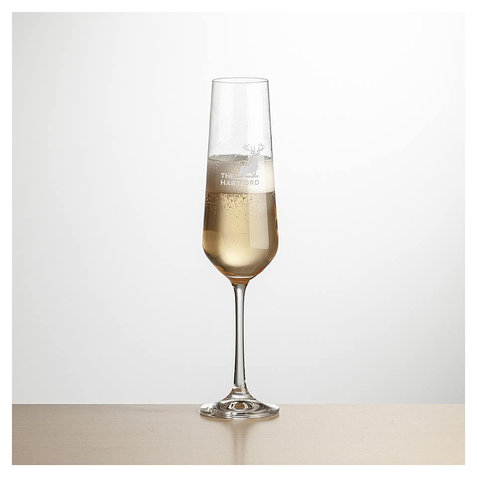 Laser Etched 6.5 oz. Cannes Flute Glass