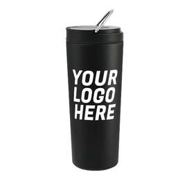 24 oz. Thor Copper Vacuum Insulated Tumbler - Color: Black