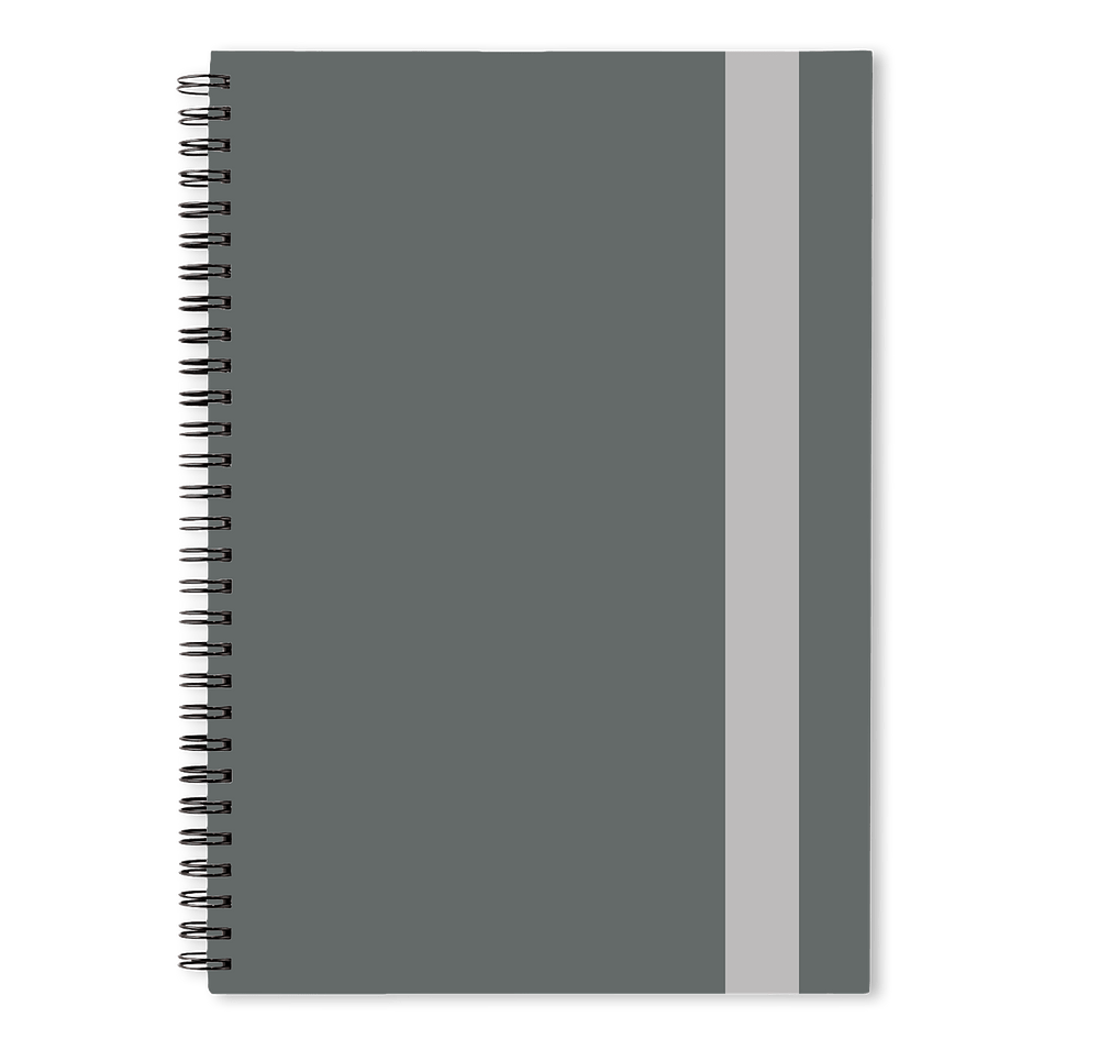 Vertical Title JournalBooks ® Spiral Notebook-default