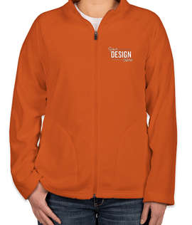 Team 365 Women's Full Zip Microfleece Jacket - Color: Sport Burnt Orange
