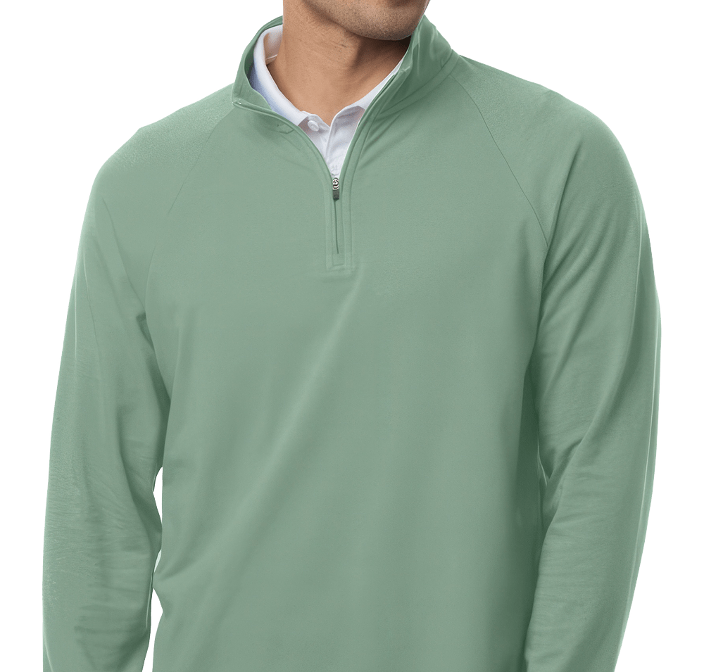 Devon & Jones Seaton Pebble Performance Quarter Zip Pullover-default