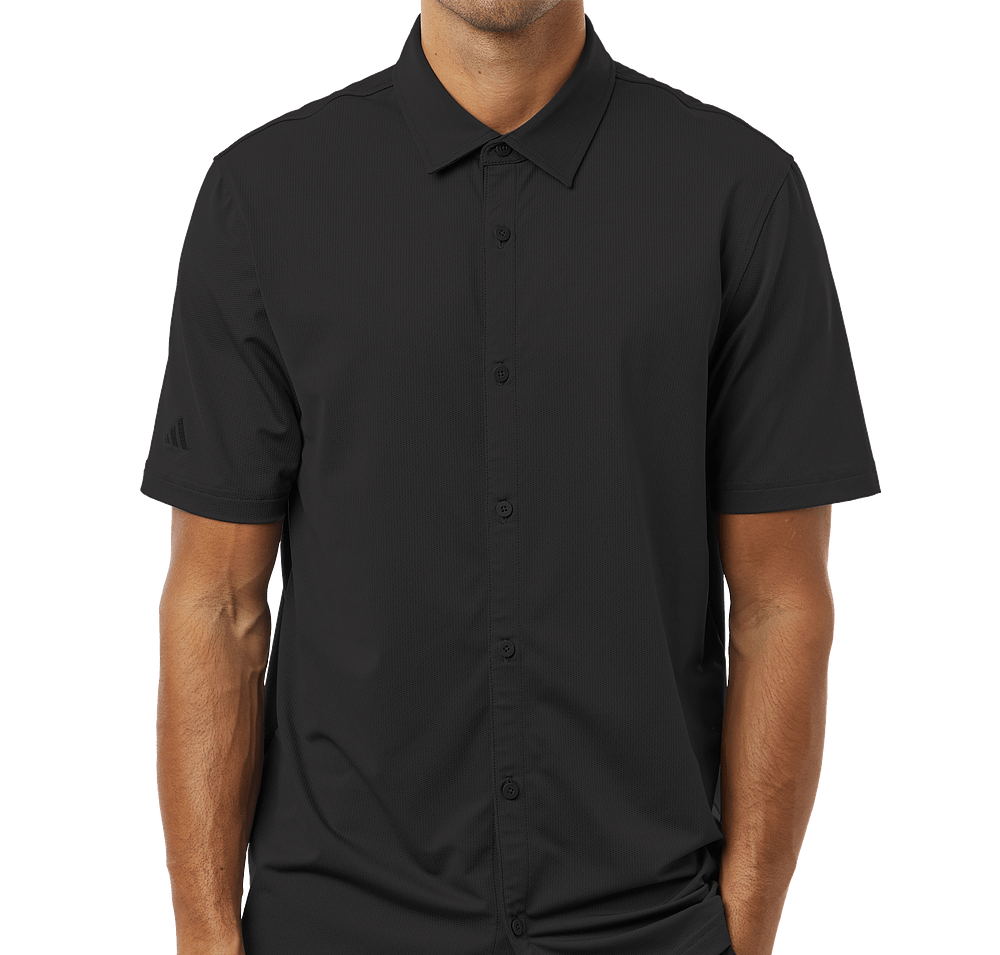 Adidas Recycled Short Sleeve Button Down Shirt - Embroidered-default