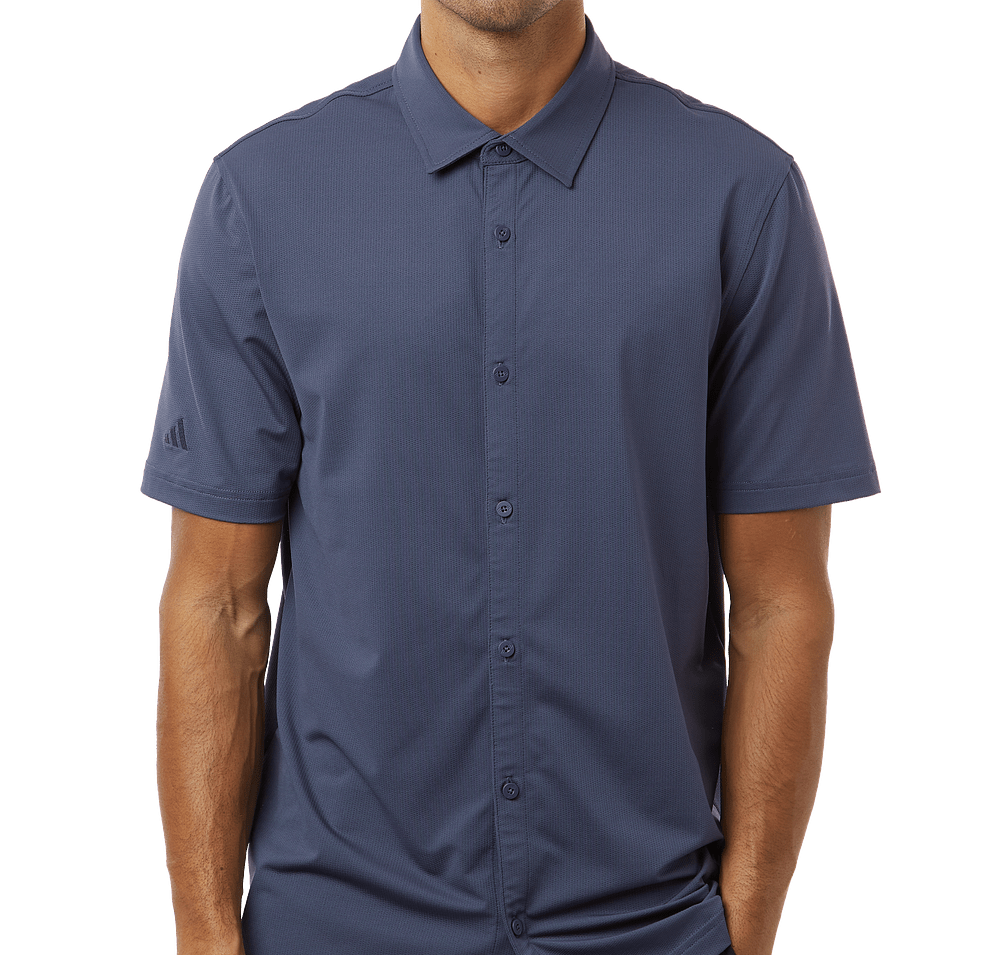 Adidas Recycled Short Sleeve Button Down Shirt - Embroidered-default