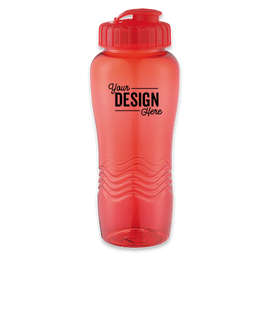 26 oz. Surfside Water Bottle - Color: Translucent Red