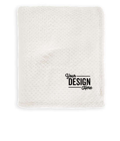 Port Authority Plush Texture Blanket - Marshmallow
