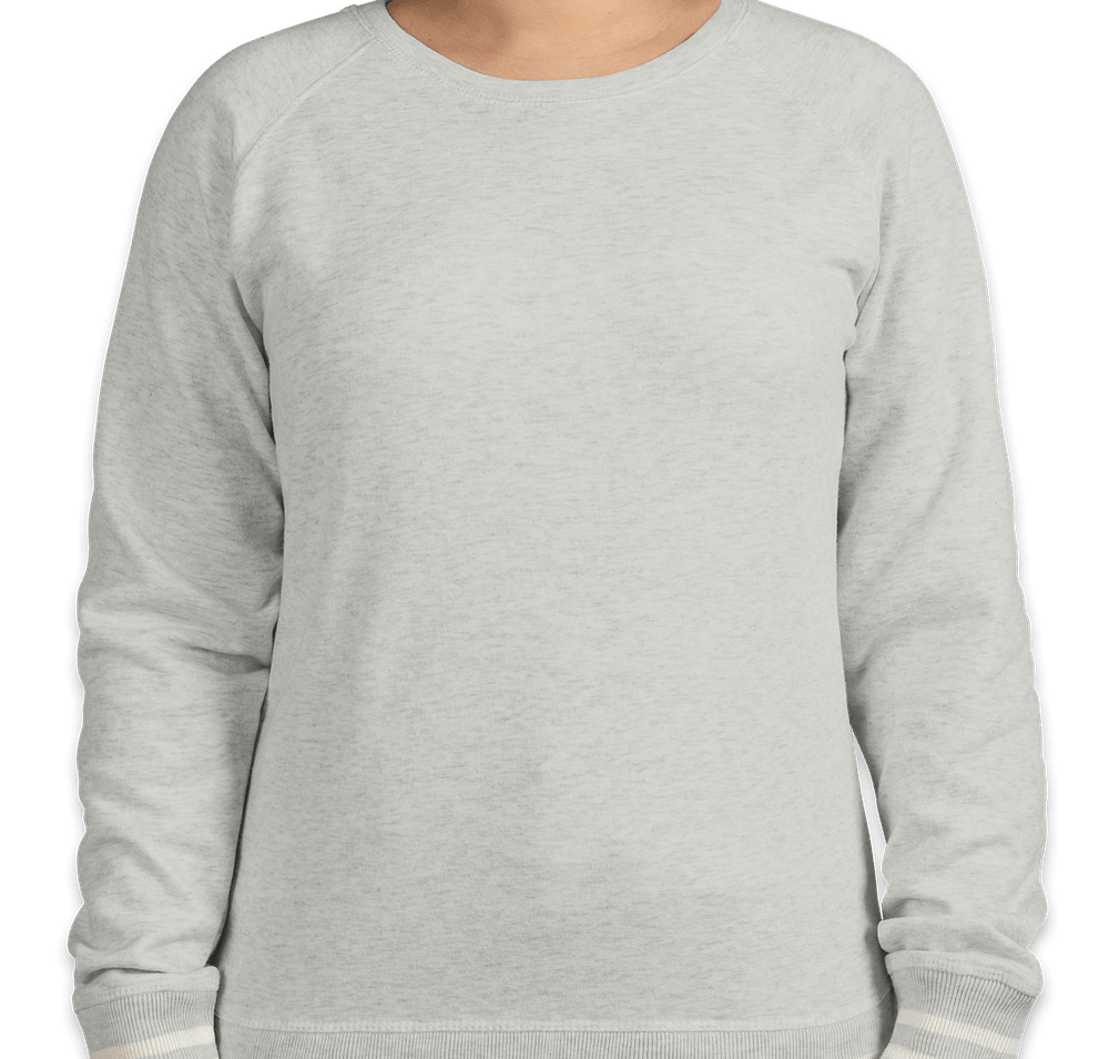 J. America Women's Varsity Crewneck Sweatshirt-default