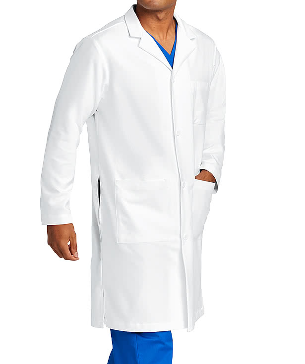 Wink 4-Button Long Lab Coat