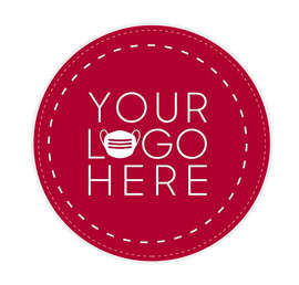Customized Full Color 12" Circle Floor Decal - Color: Cardinal