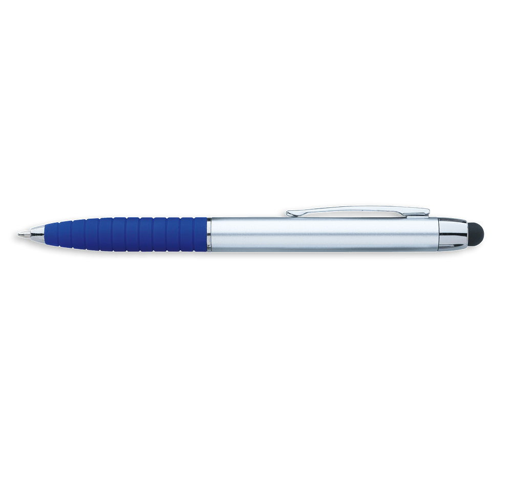 Silver Cool Grip Stylus Pen (black ink)-default