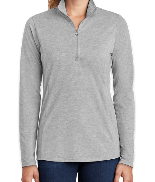 sport tek quarter zip womens