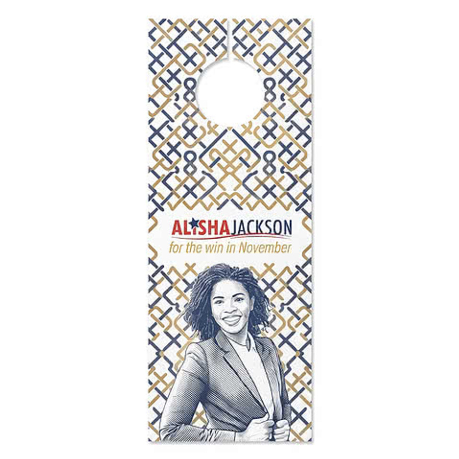 3.13" x 8.13" Door Knob Hanger in White
