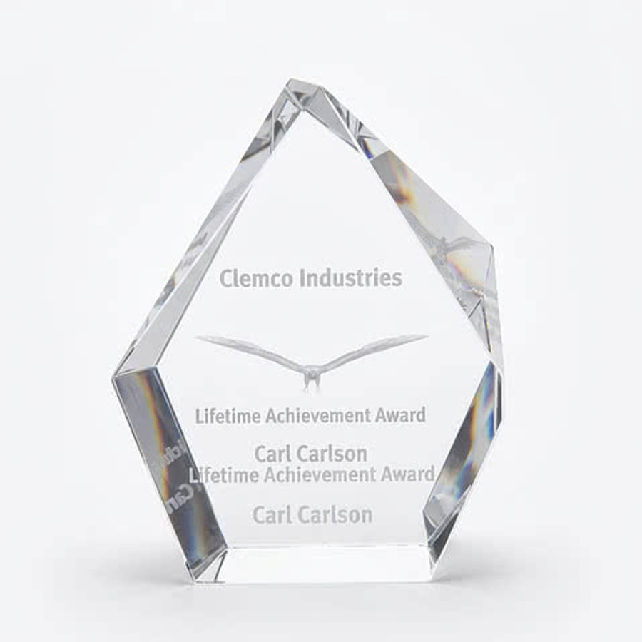 3D  Maximo Large Award in Clear