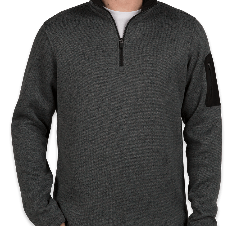 Charles River Quarter Zip Sweater Fleece Pullover-default