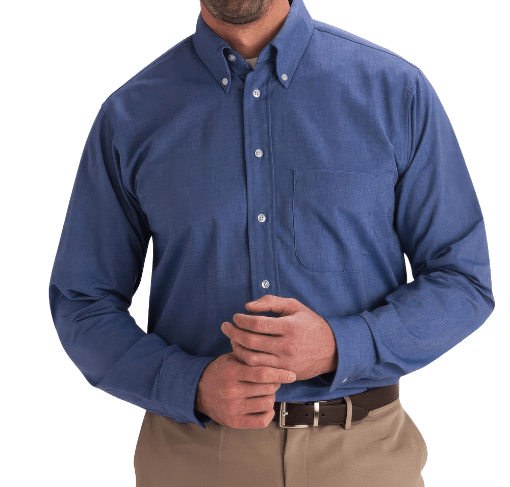Edwards Oxford Long Sleeve Easy Care Dress Shirt-default