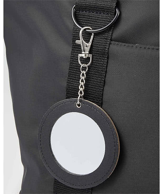 Recycled Travel Mirror Bag Charm