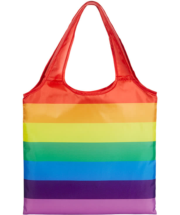 Rainbow Striped Tote Bag