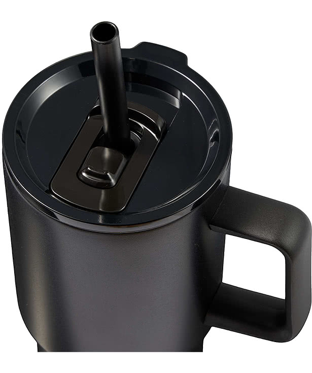 18 oz. Summit Recycled Insulated Travel Mug with Straw