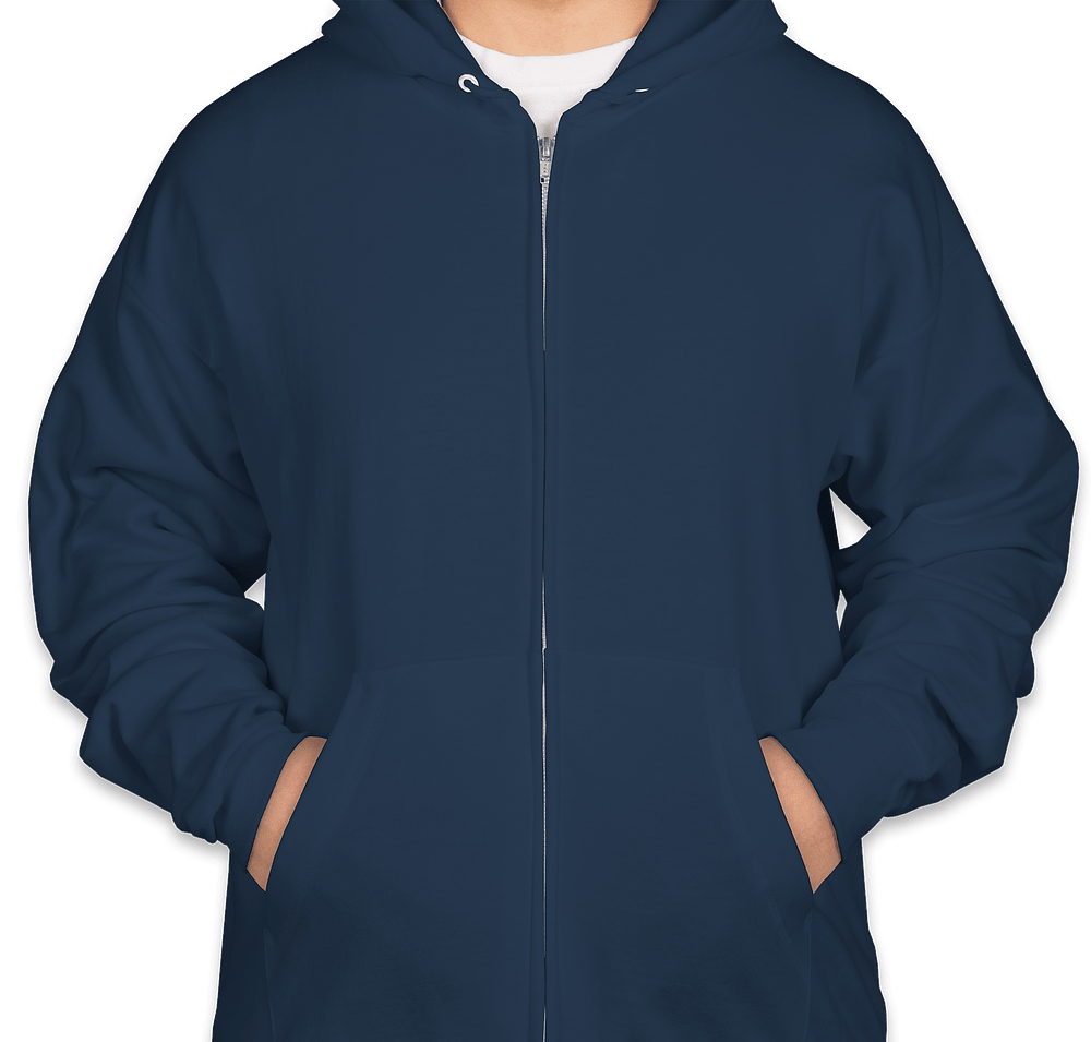 Hanes EcoSmart 50/50 Zip Hoodie - Embroidered-default
