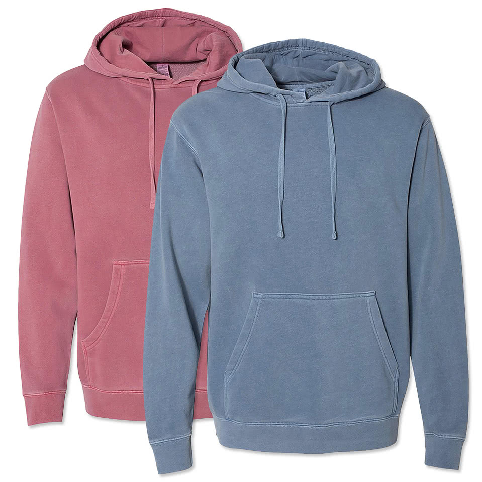 Independent Trading Pigment Dyed Pullover Hoodie