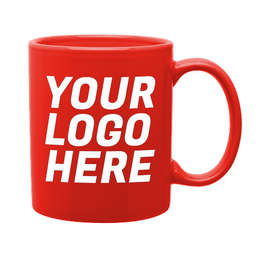 Full Color 11 oz. Ceramic Mug - Color: Red