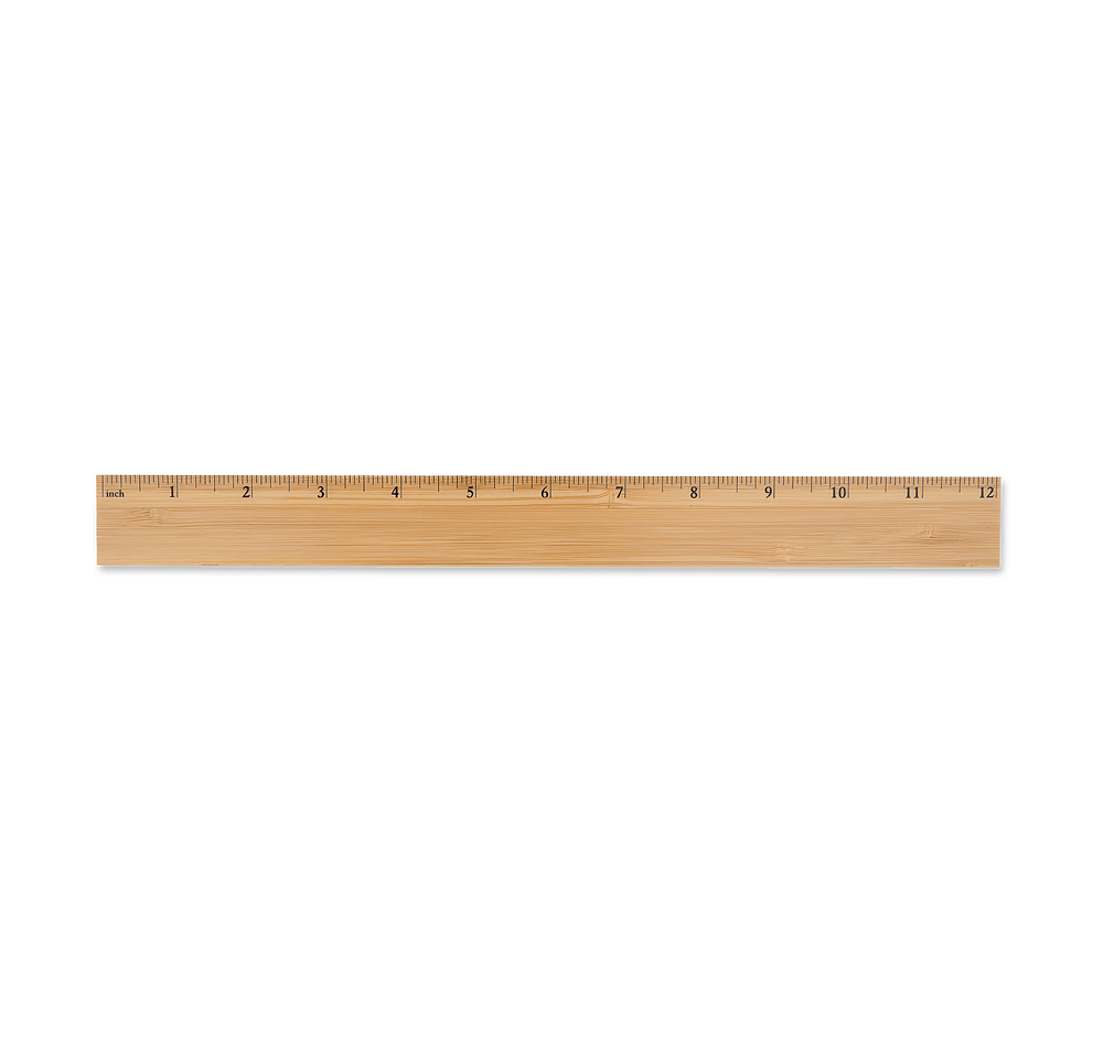12" Bamboo Ruler-default