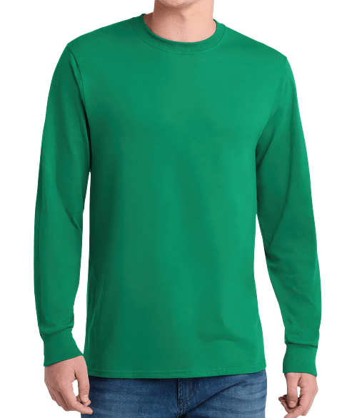 Port & Company Core Blend Long Sleeve T-shirt in Kelly