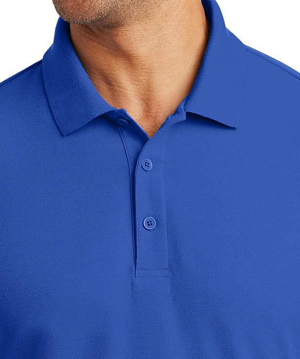 Port Authority Lightweight Classic Pique Long Sleeve Polo - Printed