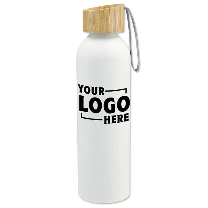 22 oz. Ryze Aluminum Sports Water Bottle with Bamboo Lid