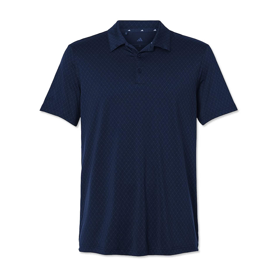 Adidas Recycled Stretch Grid Performance Polo - Embroidered