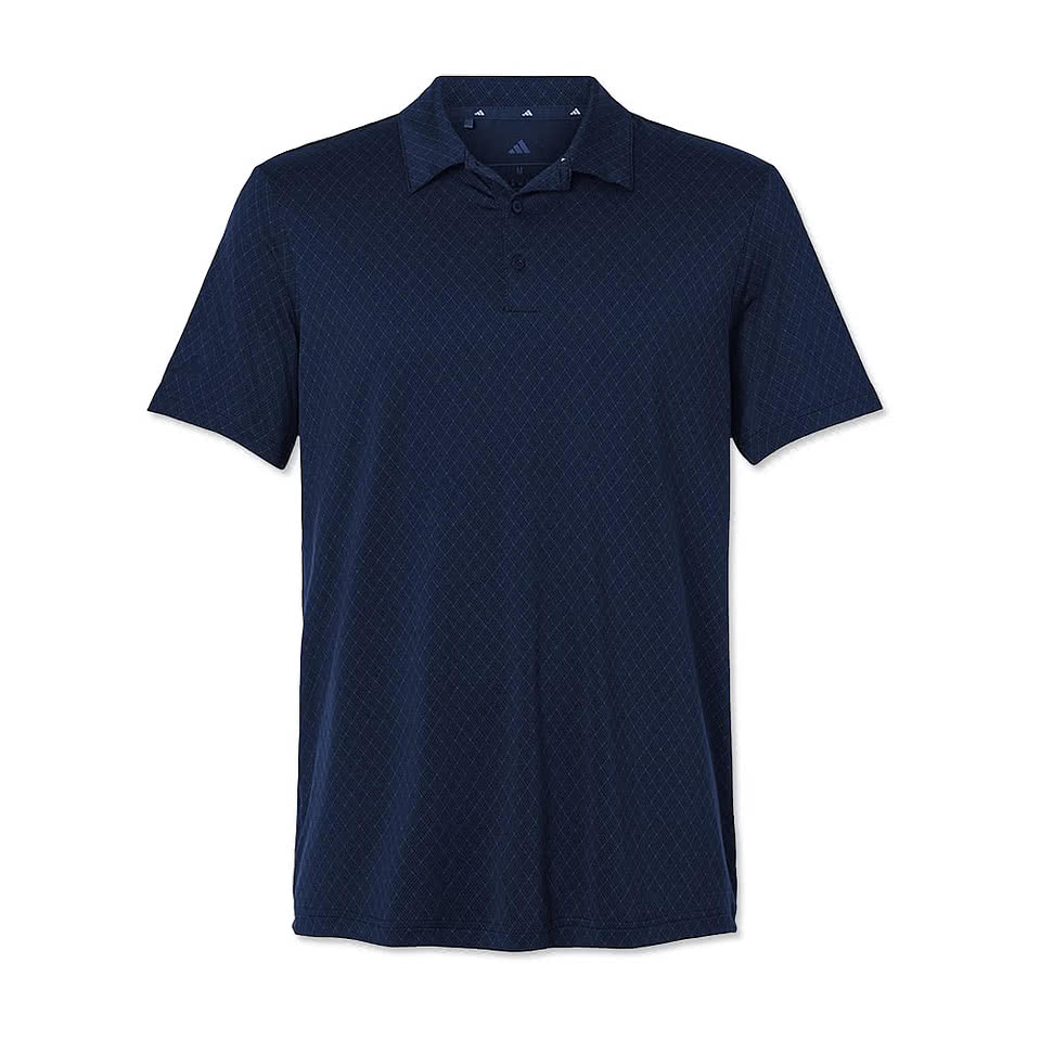 Adidas Recycled Stretch Grid Performance Polo - Printed