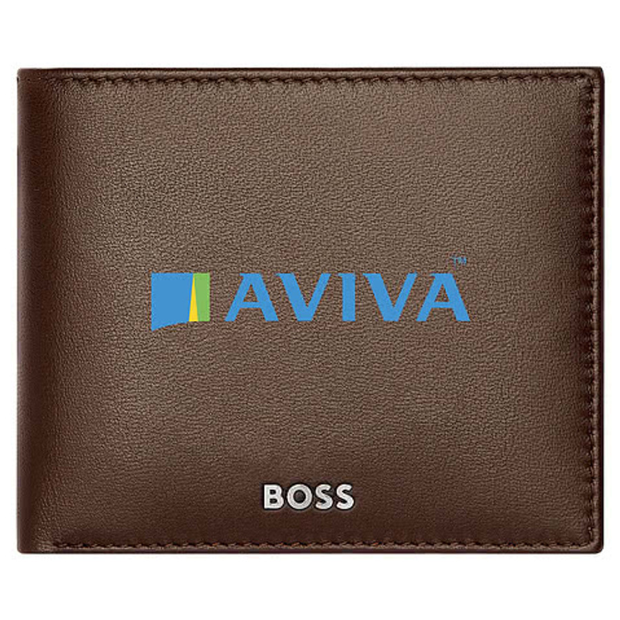 Hugo Boss Classic Smooth Wallet with Coin Pocket in Black