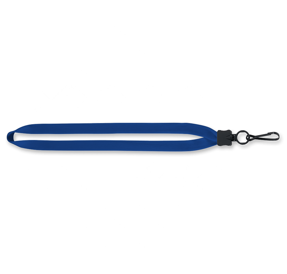 3/4" Cotton Lanyard with Plastic O-Ring and Large Metal J Hook-default