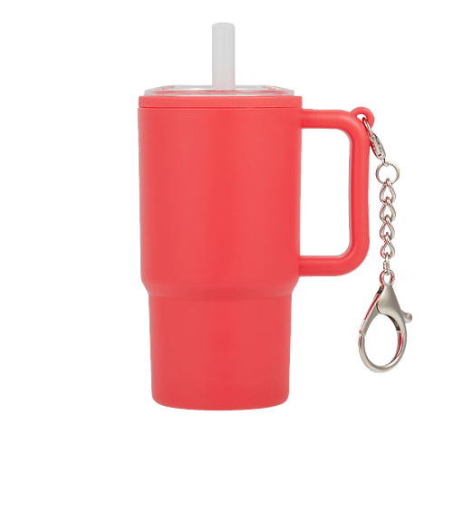 4 oz. Shot Glass Tumbler w/ Keychain in Red