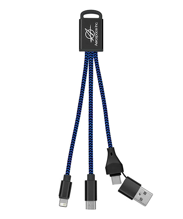 Full Color 3-in-1 Braided Charging Buddy 2.0