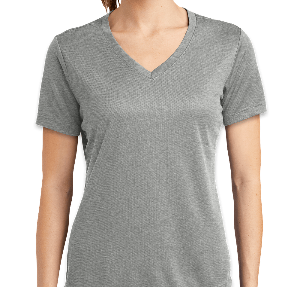 Sport-Tek Women's RacerMesh V-Neck Performance Shirt-default