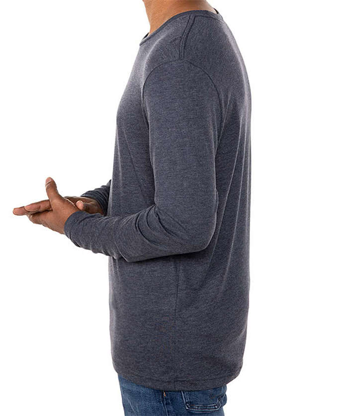 Skims Cotton-blend Long-sleeved T-shirt In Grey