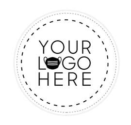 Customized Full Color 12" Circle Floor Decal - Color: White