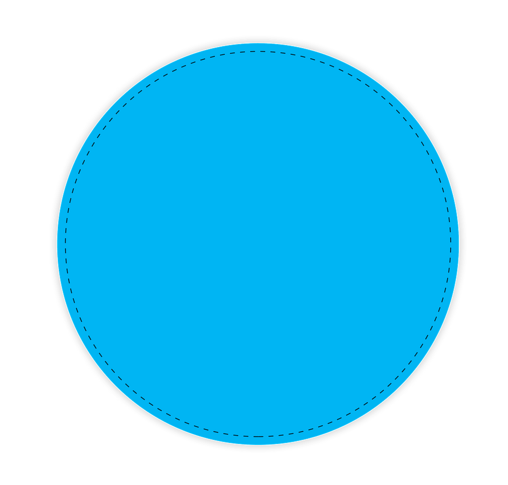 Customized Full Color 12" Circle Floor Decal-default