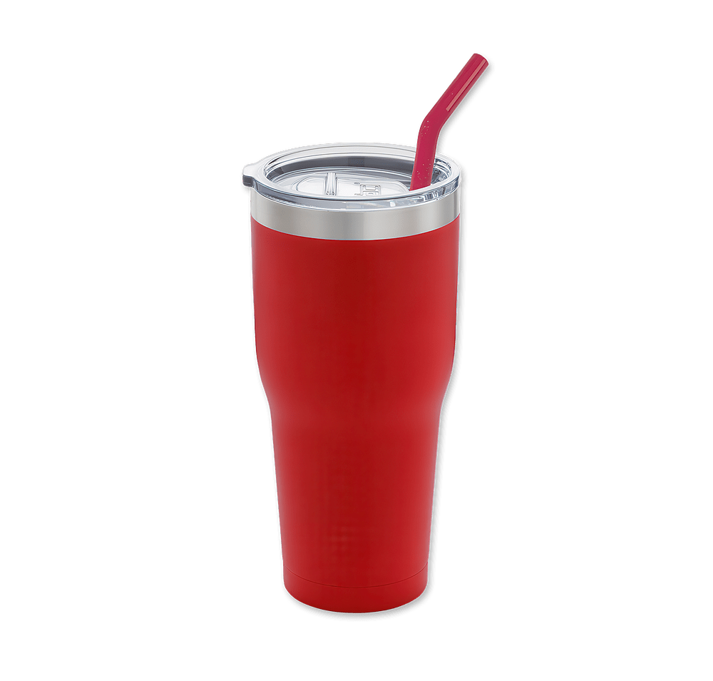 Full Color 30 oz. Basecamp K2 Stainless Steel Tumbler with Straw-default